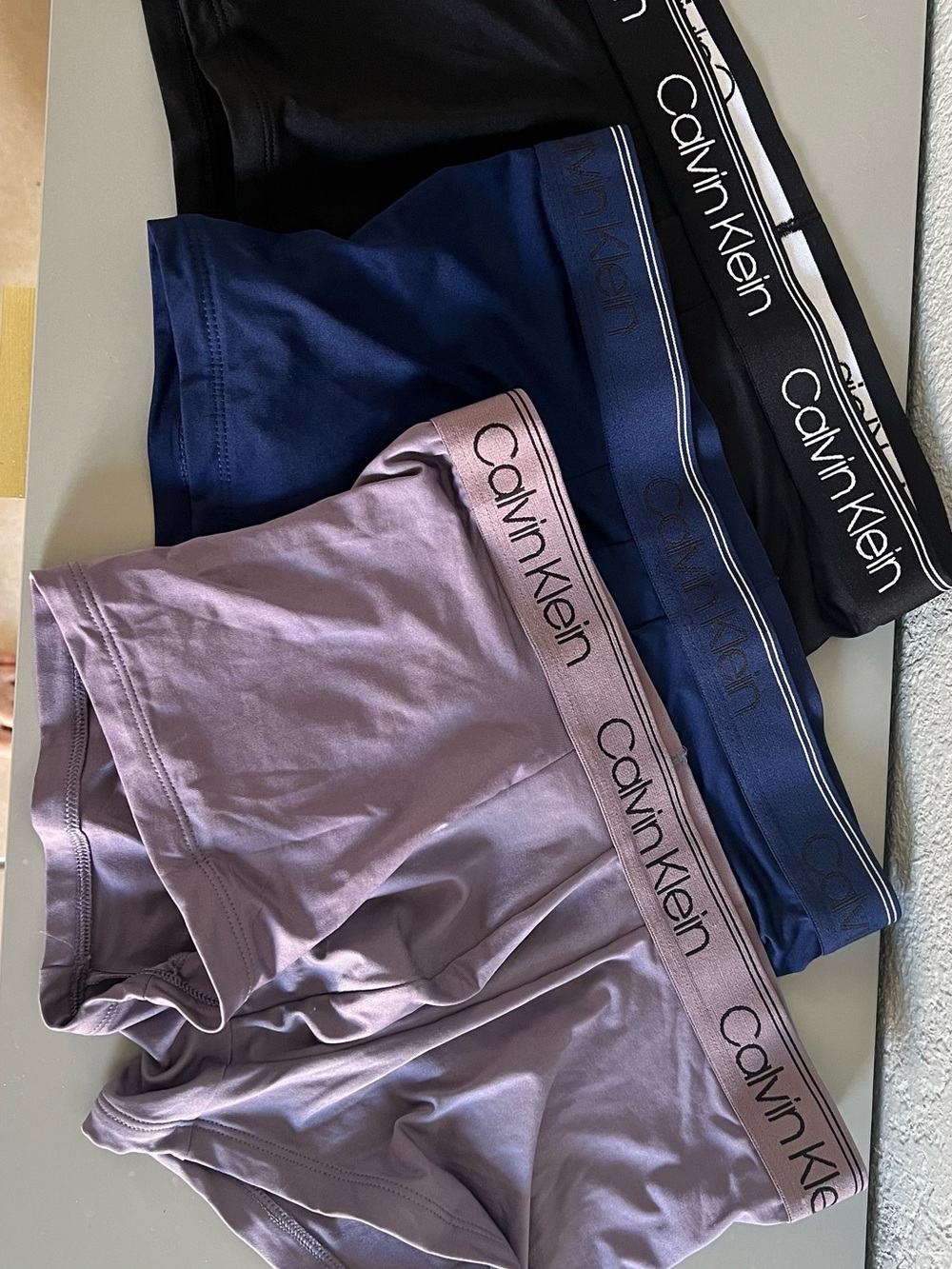 Calvin Klein Soft Cotton Briefs in Lavender Gray